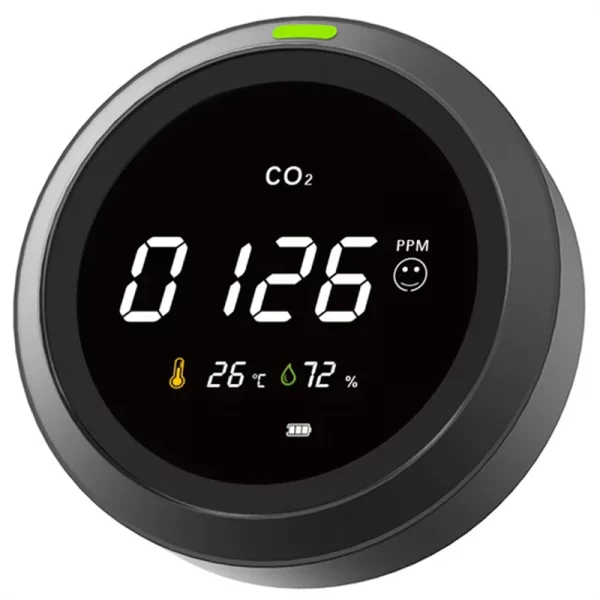 Détecteur de CO2 et d'humidité D tecteur de dioxyde de carbone analyseur de gaz moniteur de qualit de l air d