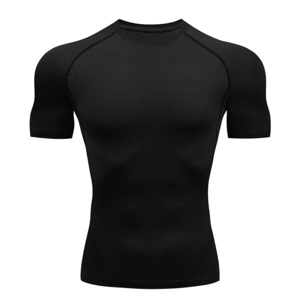 T-shirt uni de compression pour homme 12333 4d7238