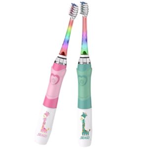 Brosse a dent électrique pour enfant avec lampe LED colorée