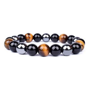 Bracelet anti-douleur en perles naturelles