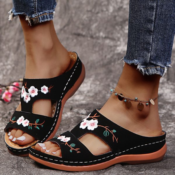 Sandales d'été orthopédiques à fleurs pour femmes 31520 ruxw5r