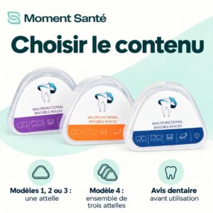 Accueil GouttiÚre dentaire en silicone, modÚle au choix : repÚres et caractéristiques