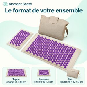 Accueil Ensemble tapis et coussin dâacupression, sac inclus : repĂšres et caractĂ©ristiques